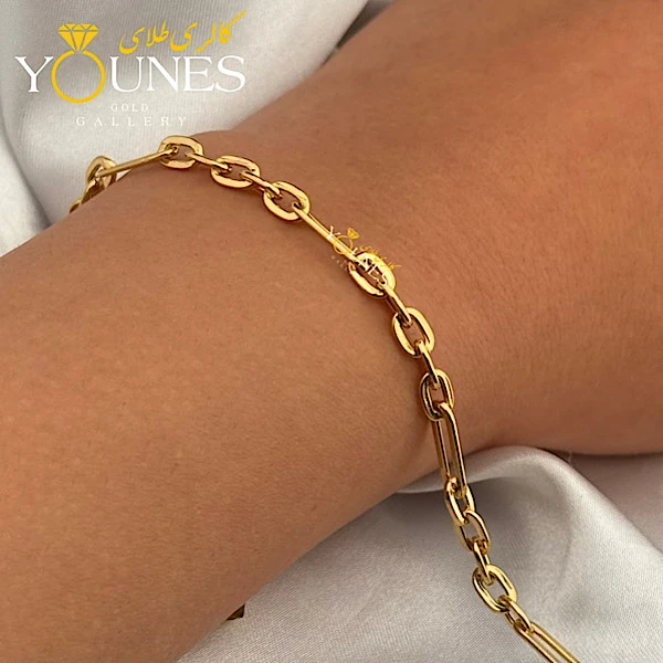 دستبند تمام طلا هرمس ترکیبی